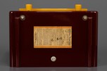 General Electric L-572 Catalin Radio in Plum + Butterscotch